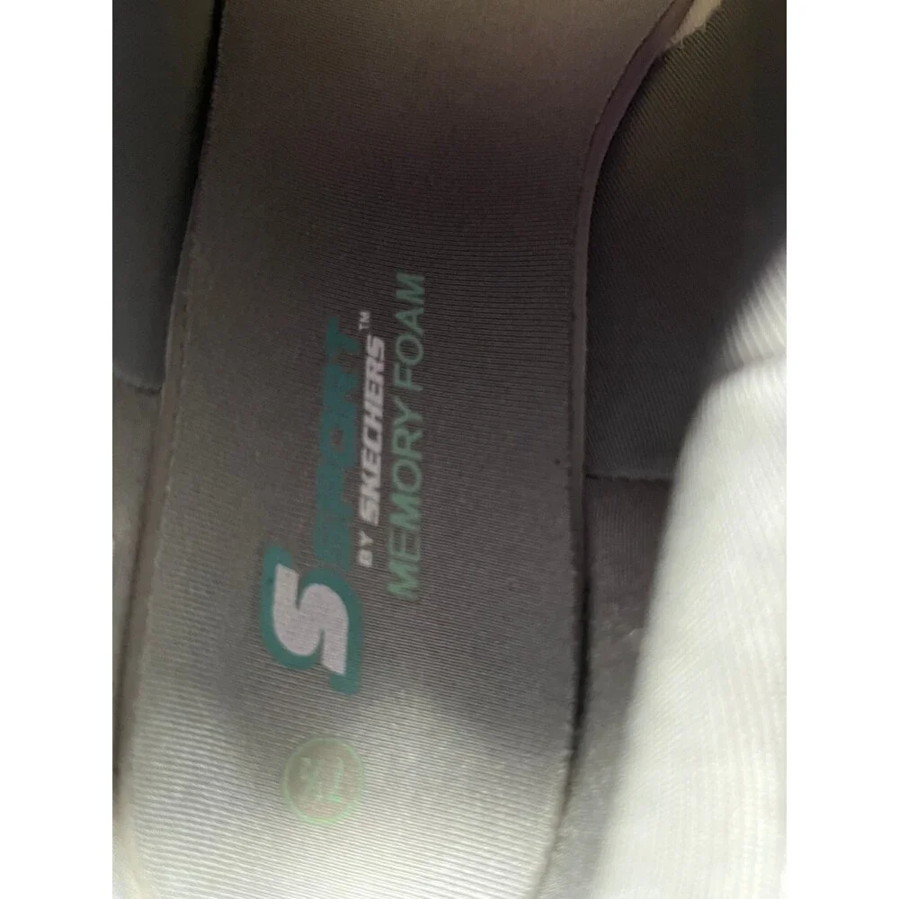 S Sport By Skechers Sneaker Women Size 7.5 Gray Solid Slip On Memory Foam Mesh